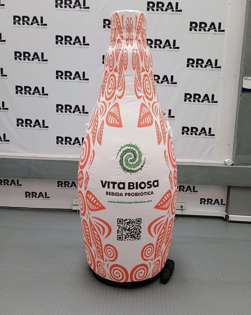 Botella de bebida probiotica