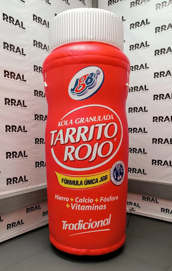 Frasco de tarrito rojo